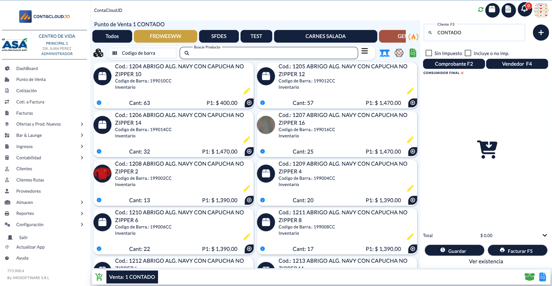 Gestión de Clientes y Productos